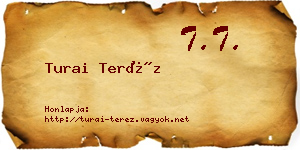 Turai Teréz névjegykártya